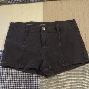 Black Denim Women's Shorts